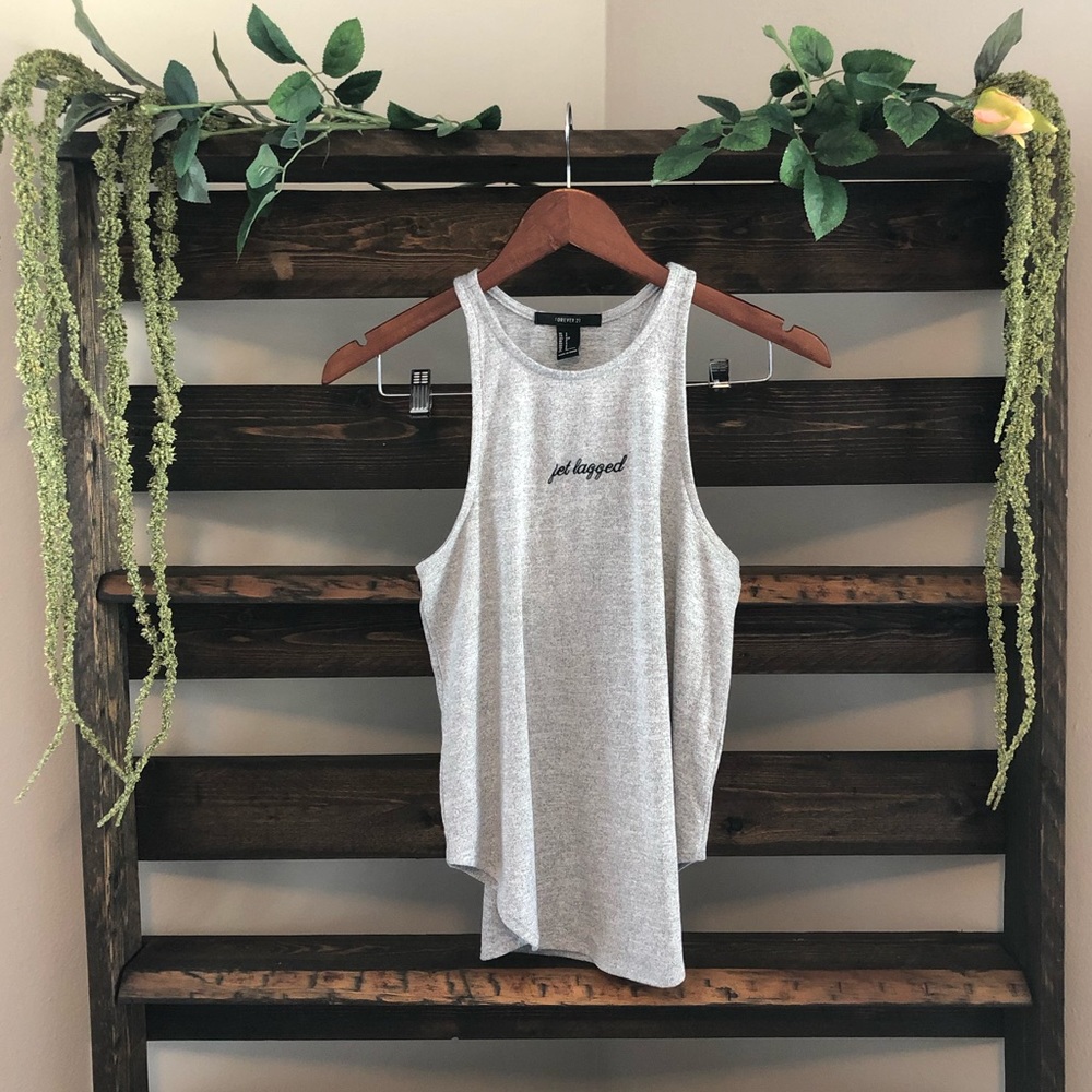 Jet Lag Knit Racer Back Tank